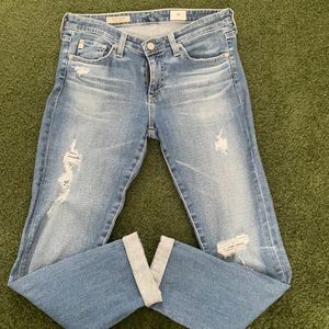 AG The Stilt rolled hem jeans